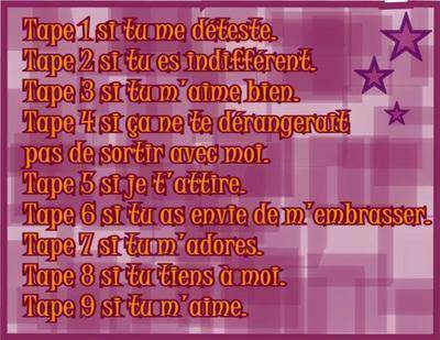 répondez en toute sincérité